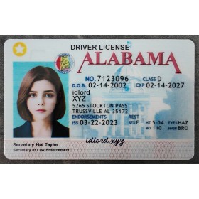 Alabama Fake Dirvers Licence
